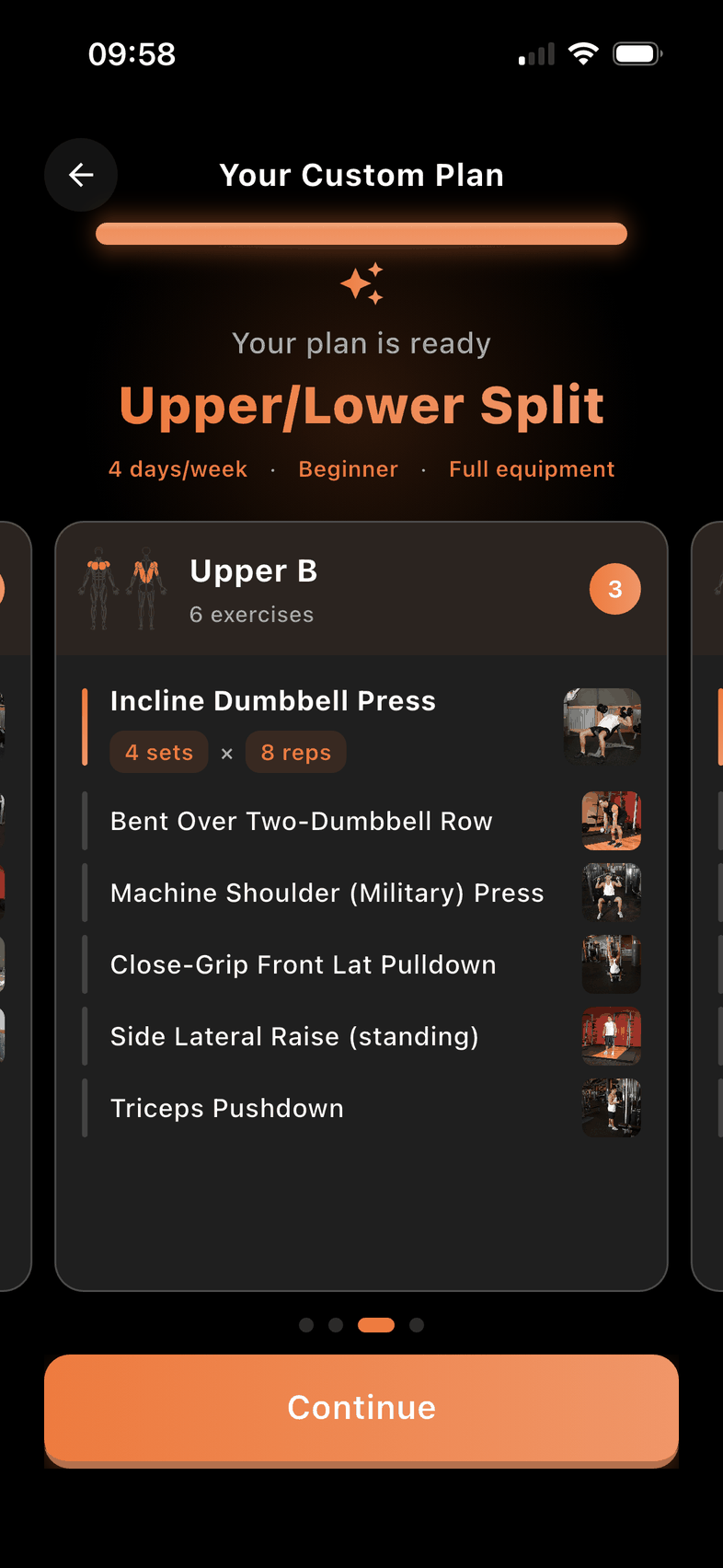 Custom training plan generated for your schedule
